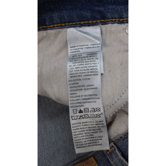 Levi's Signature Jeans Womens 14 (W32) Blue Stretch Heritage High-Rise Flare - Picture 5 of 9